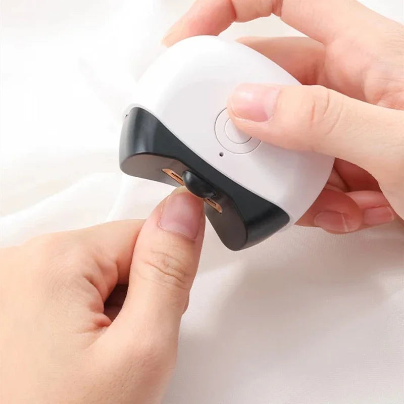 Mini Portable Electric Nail Clipper with Light Low Noise Stainless Steel Manicure Tool for Baby Adult Nail Trimmer