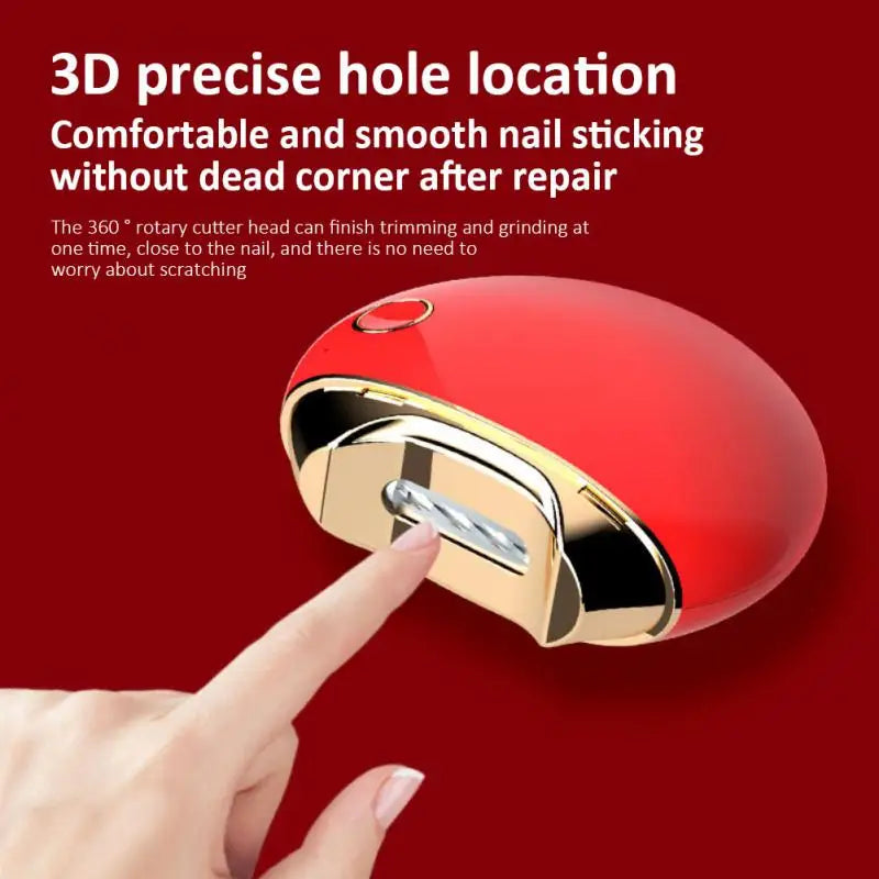 Automatic Electric Nail Clipper Trimmer - Anti-Splash Nail Cutter Manicure Machine Plastic Material for Personal Grooming