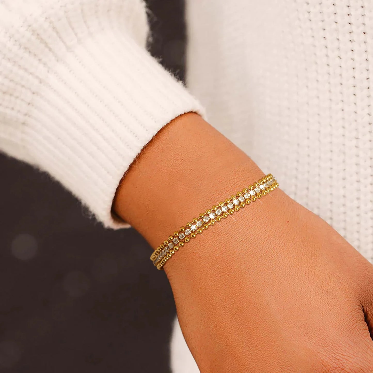 Gold plated Tennis Bracelet