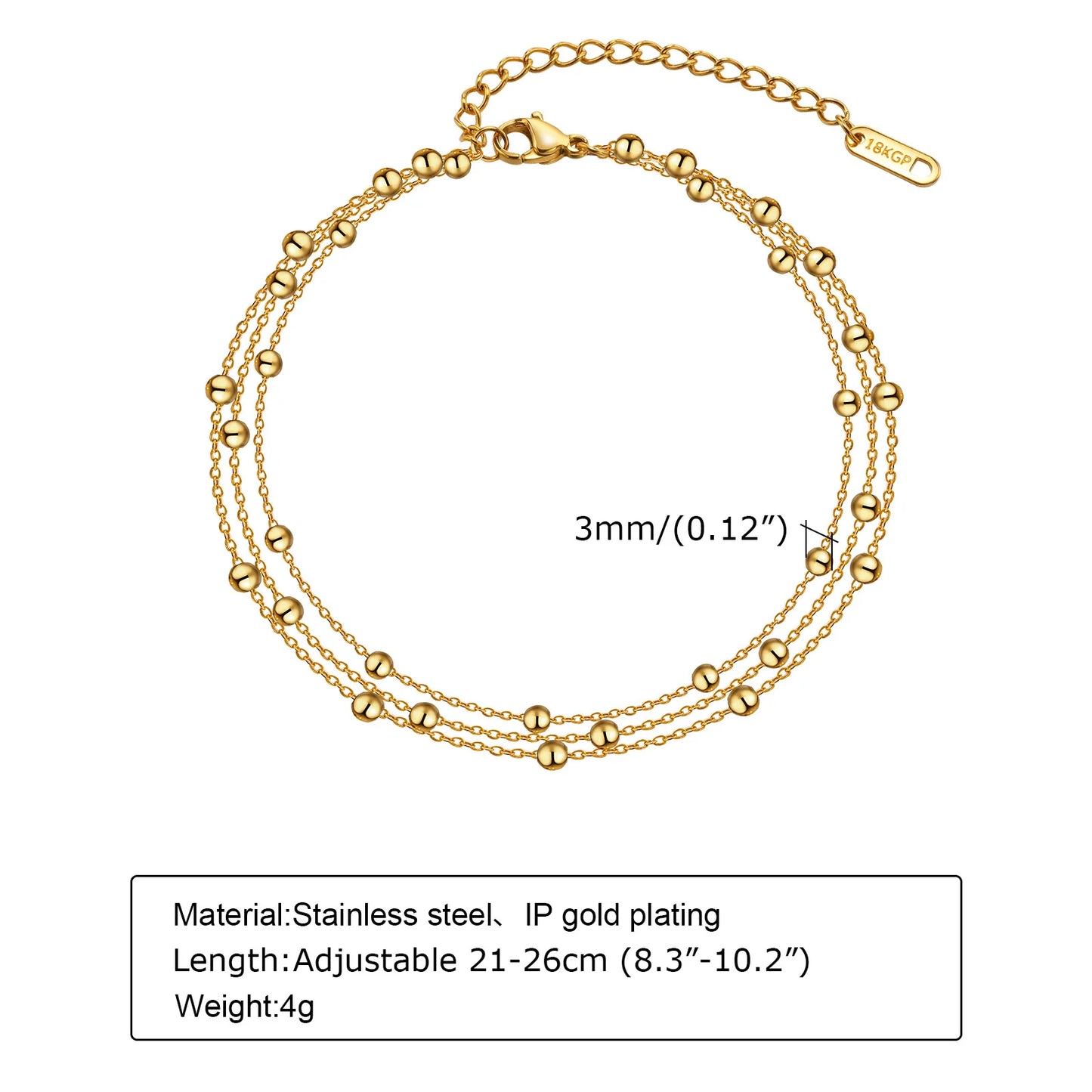 Gold Plated Layered Bracelet