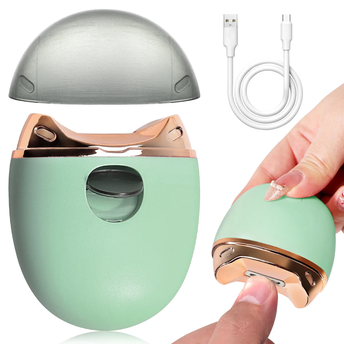 Electric Nail Clippers Manicure Anti-Splash Nail Trimmer For Baby Finger Toe Scissors Pedicure Thick Nails Cutter Tools