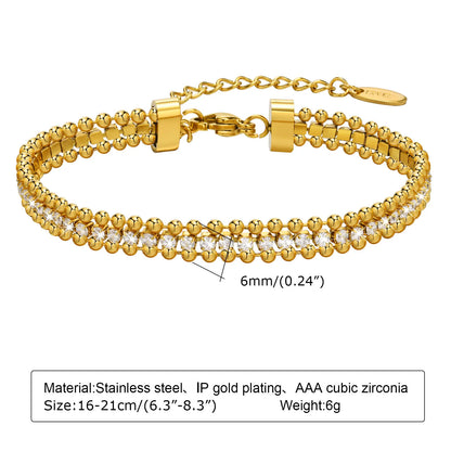 Gold plated Tennis Bracelet